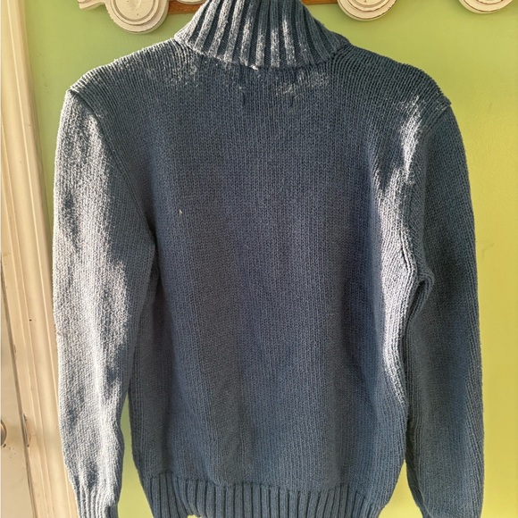 Ralph Lauren Men's Zip Up Sweater in Blue - Picture 5 of 5